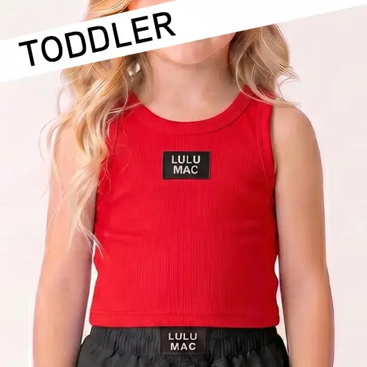 Lulu Mac Toddler Red Shirt | Girls Boutique Lulu Mac