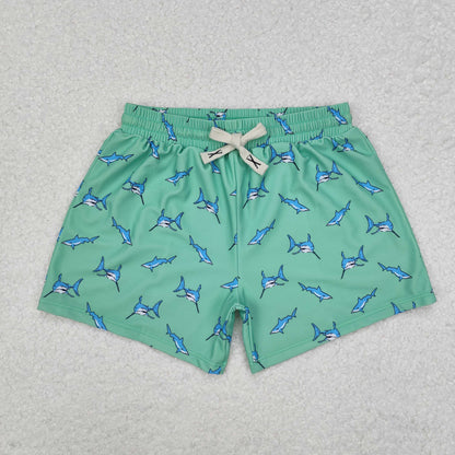 Sibling Baby Boys Summer Crab Fishes Trunks Swimsuits Swimwear