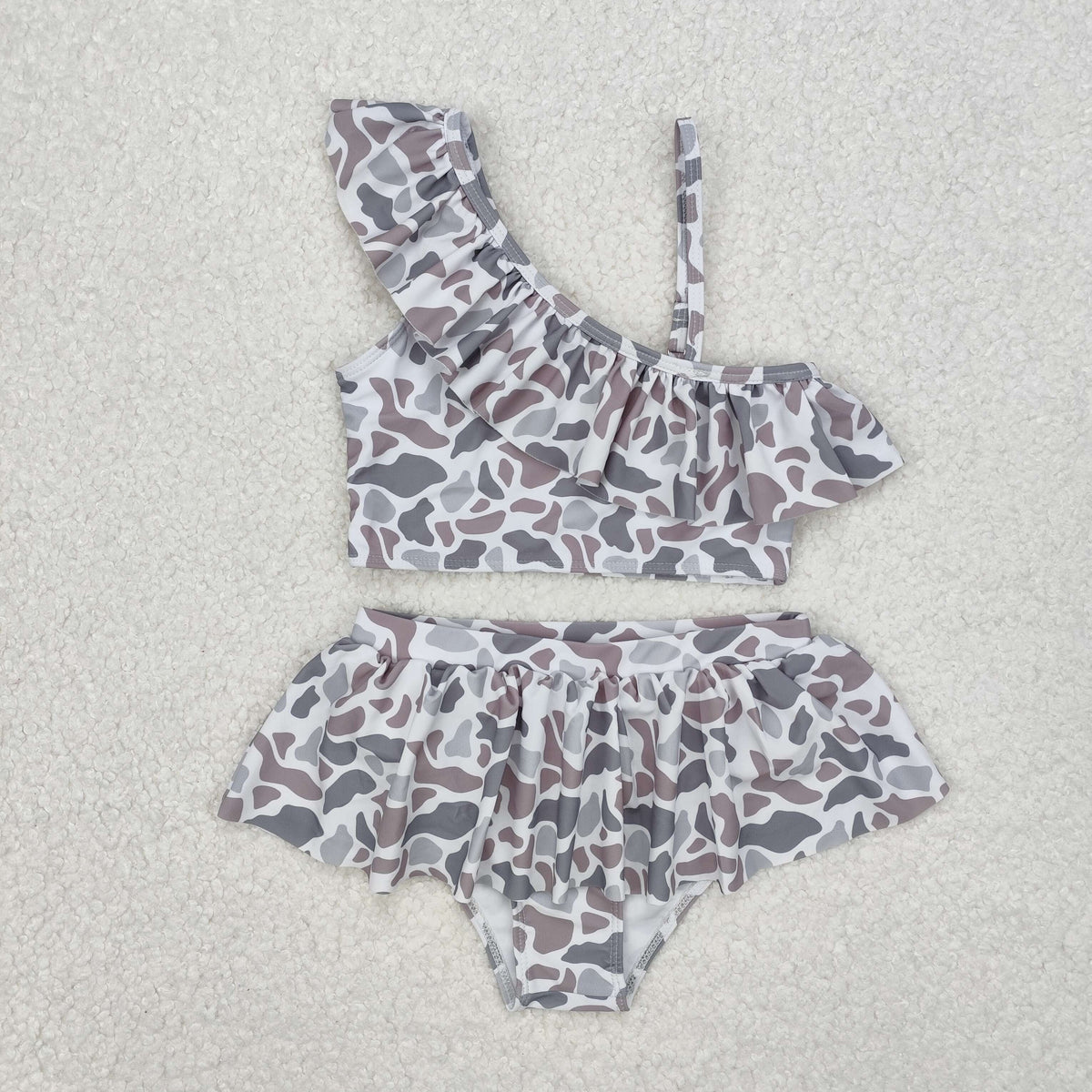 Family Adult Baby Kids Southern Light Grey Camo Beach Wear Trunks Swimsuits
