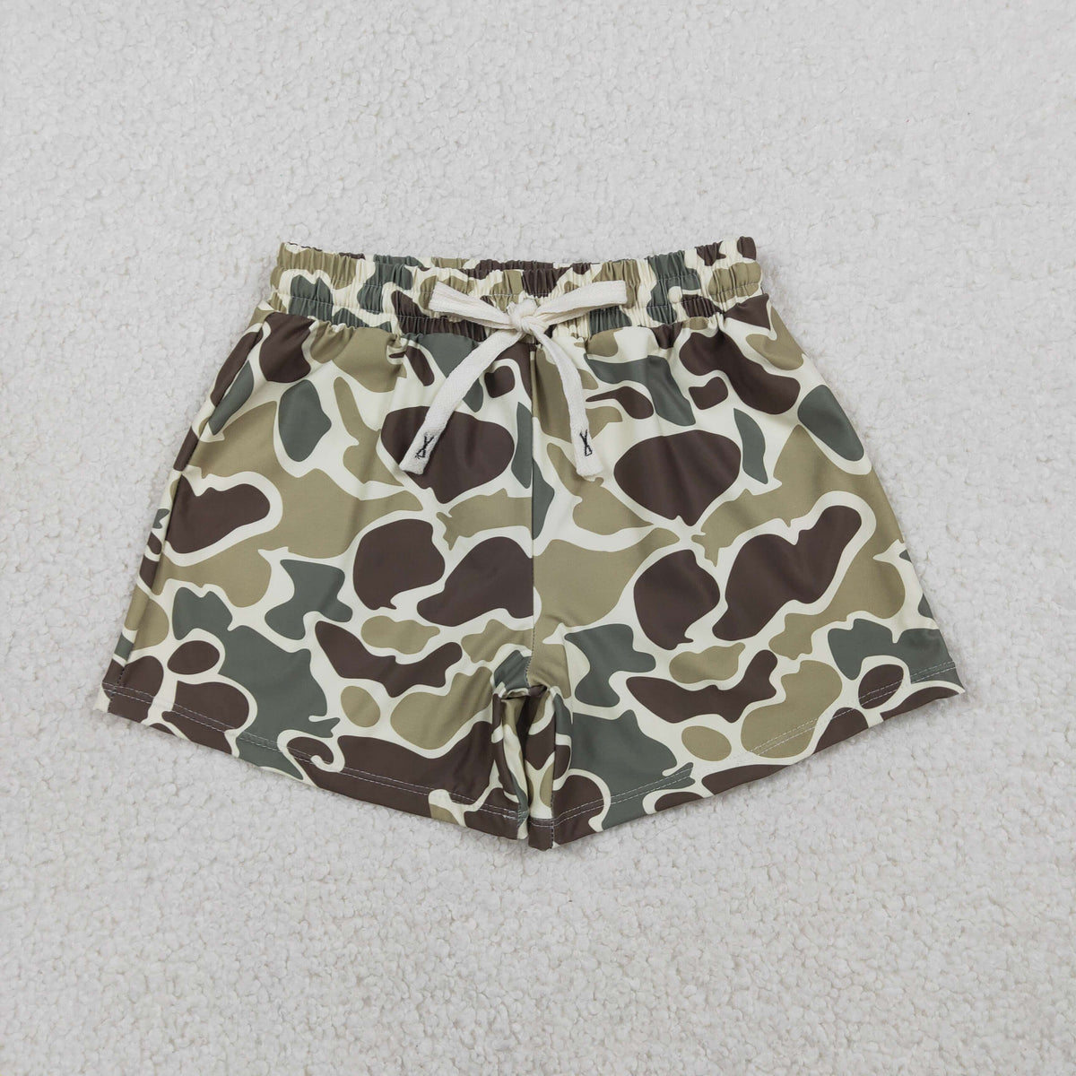 Sibling Baby Boys Western Camo Print Summer Trunks Swimsuits Swimwear