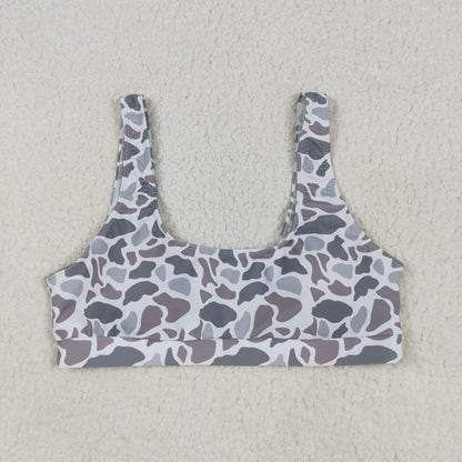 Sibling Adult Women Western Camouflage Top Bummies 2pcs Bikini Swimsuits Sets