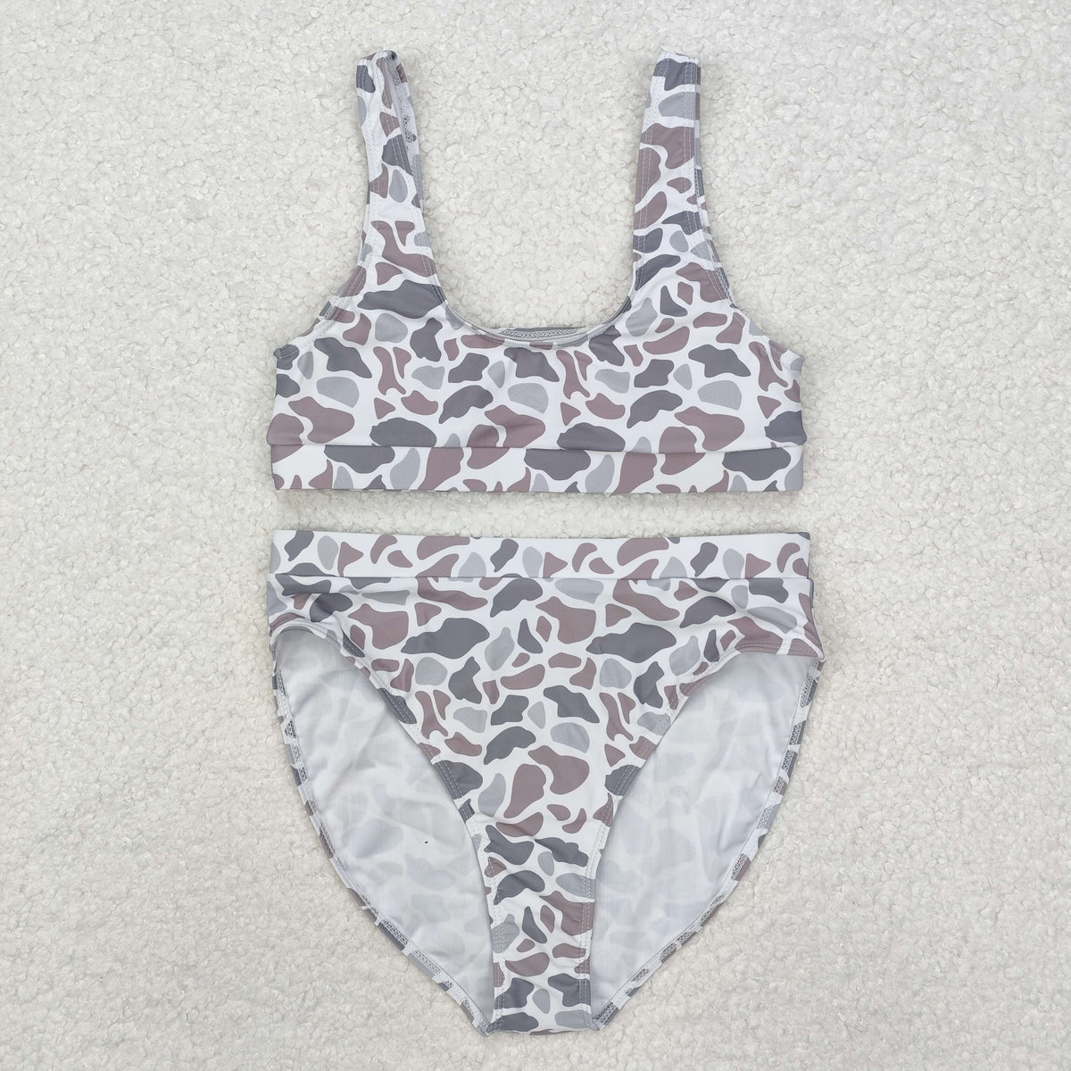 Sibling Adult Women Western Camouflage Top Bummies 2pcs Bikini Swimsuits Sets