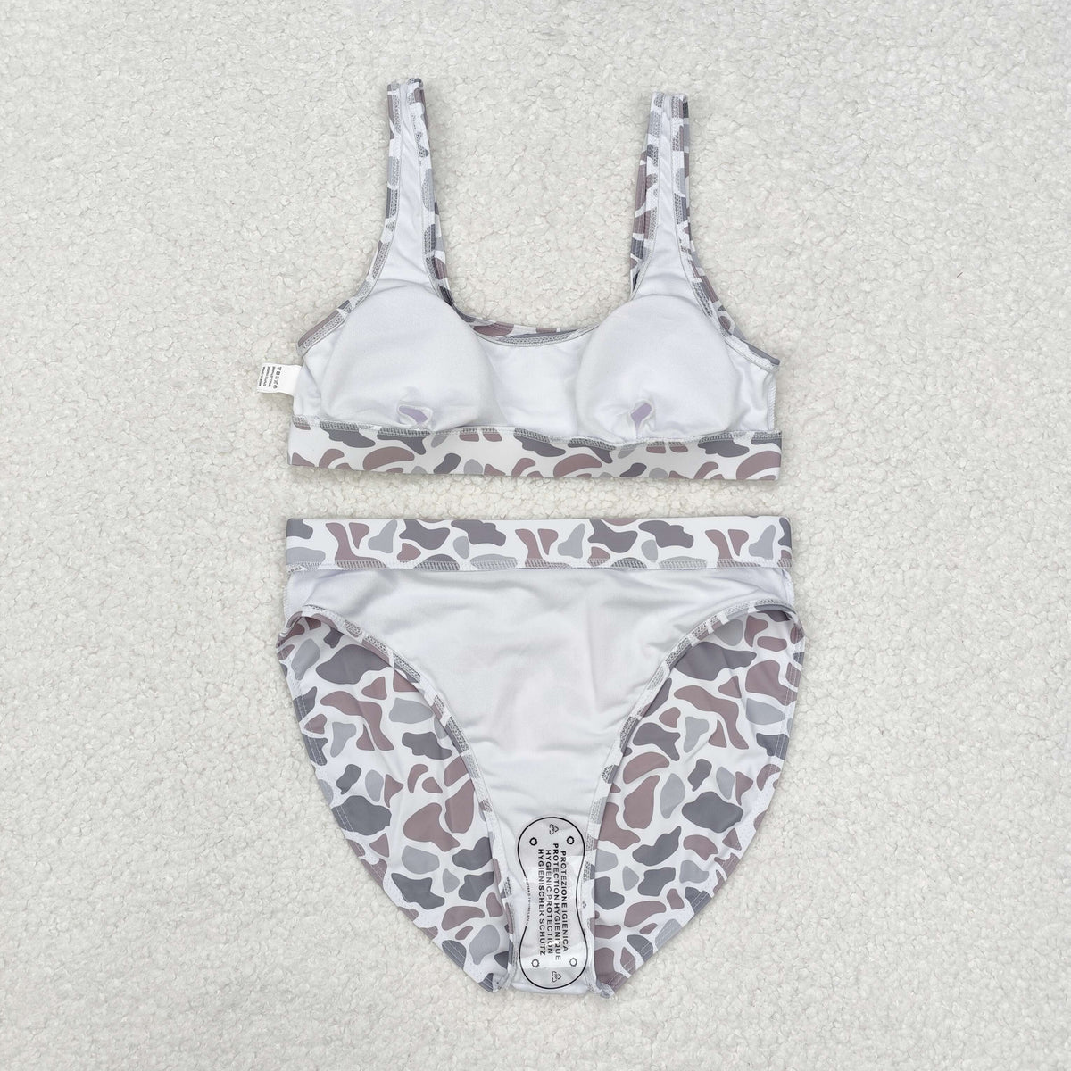 Sibling Adult Women Western Camouflage Top Bummies 2pcs Bikini Swimsuits Sets