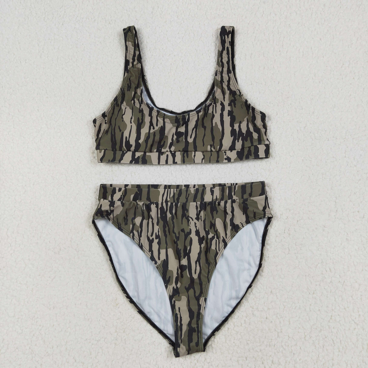 Sibling Adult Women Western Camouflage Top Bummies 2pcs Bikini Swimsuits Sets