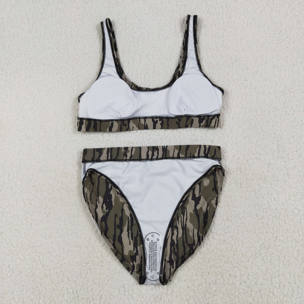 Sibling Adult Women Western Camouflage Top Bummies 2pcs Bikini Swimsuits Sets