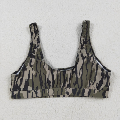 Sibling Adult Women Western Camouflage Top Bummies 2pcs Bikini Swimsuits Sets