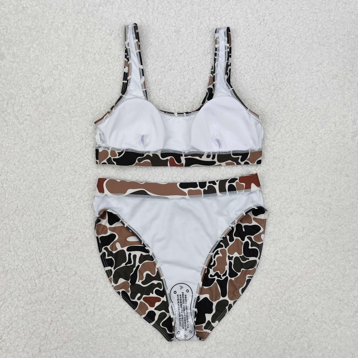 Sibling Adult Women Western Camouflage Top Bummies 2pcs Bikini Swimsuits Sets