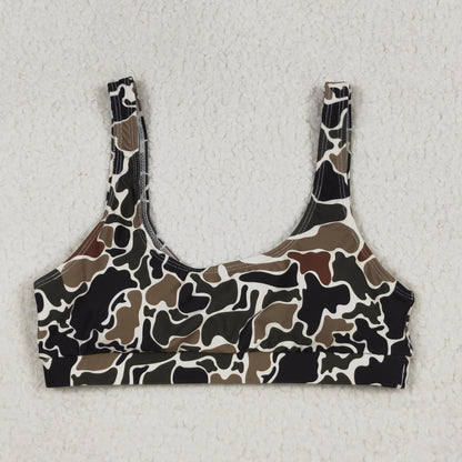 Sibling Adult Women Western Camouflage Top Bummies 2pcs Bikini Swimsuits Sets