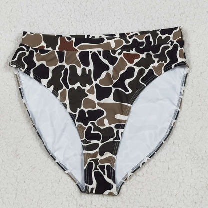 Sibling Adult Women Western Camouflage Top Bummies 2pcs Bikini Swimsuits Sets