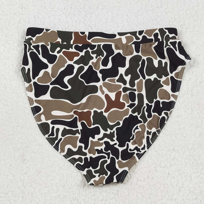Sibling Adult Women Western Camouflage Top Bummies 2pcs Bikini Swimsuits Sets