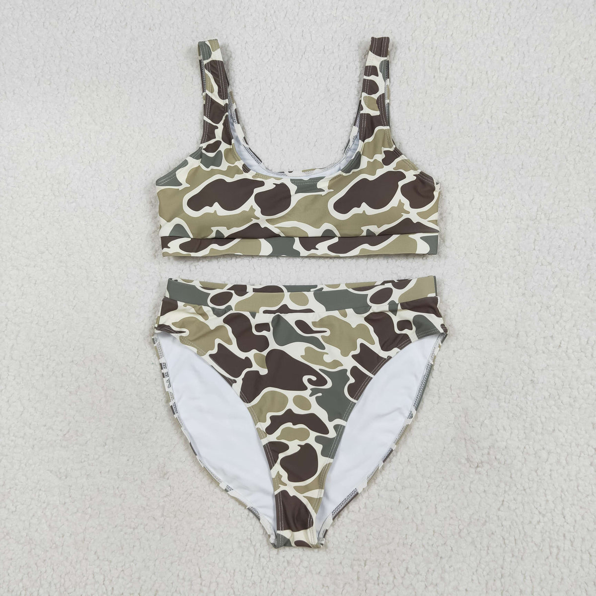 Sibling Adult Women Western Camouflage Top Bummies 2pcs Bikini Swimsuits Sets
