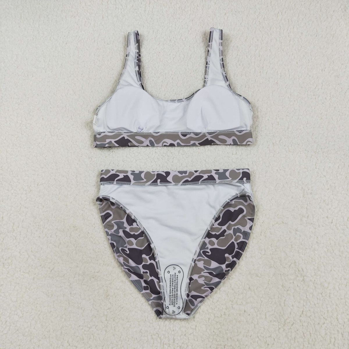 Sibling Adult Women Western Camouflage Top Bummies 2pcs Bikini Swimsuits Sets