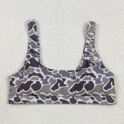Sibling Adult Women Western Camouflage Top Bummies 2pcs Bikini Swimsuits Sets