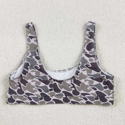Sibling Adult Women Western Camouflage Top Bummies 2pcs Bikini Swimsuits Sets
