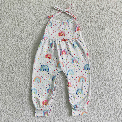 Sibling Baby Girls western Halter Pants Jumpsuits