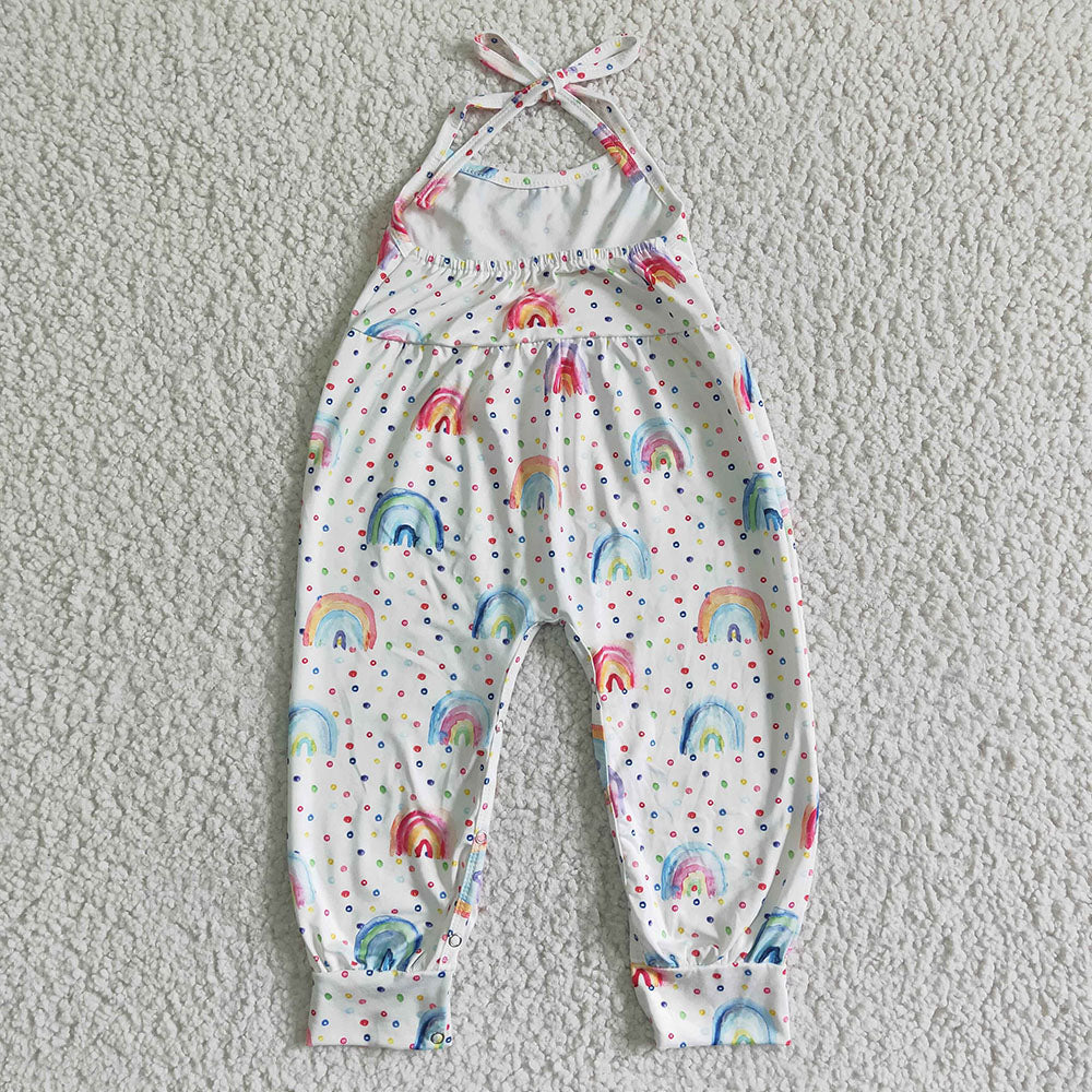 Sibling Baby Girls western Halter Pants Jumpsuits