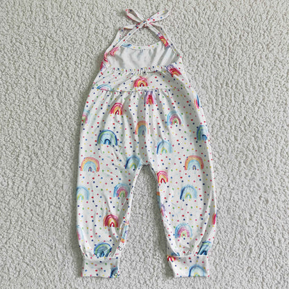 Sibling Baby Girls western Halter Pants Jumpsuits