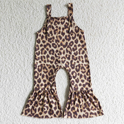 Sibling Baby Girls Summer Western Straps Jumpsuits