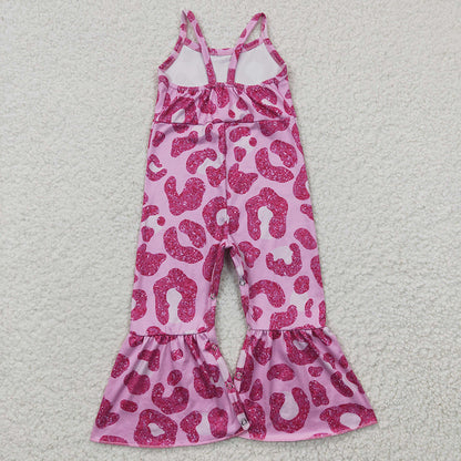 Sibling Baby Girls Summer Western Strap Jumpsuits