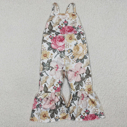 Sibling Baby Girls Western Summer Bell Bottoms Jumpsuits