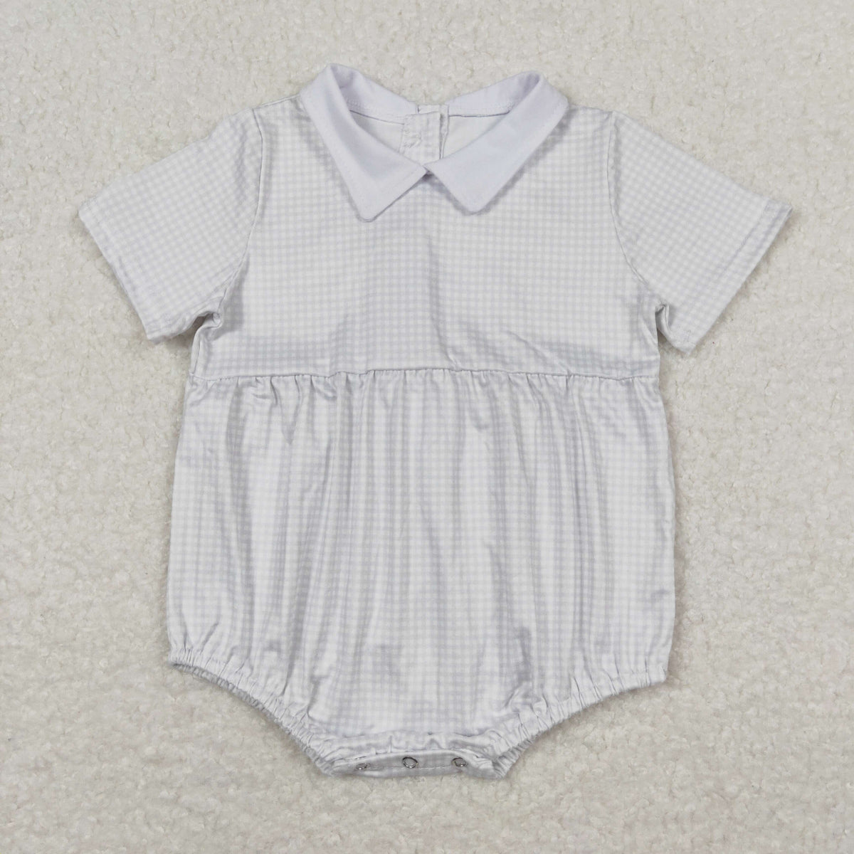 Sibling Baby Boys Girls Pink White Checked Rompers