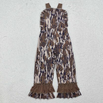 Bottomland Camouflage Straps Girls Jumpsuits Rompers SR1989