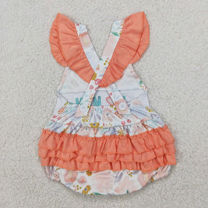 Sibling Embroidery Baby Girls Boys I LOVE MOM Rompers Summer Outfits