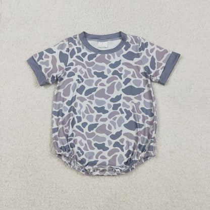 Sibling Baby Boys Short Sleeves Southern Camo Rompers