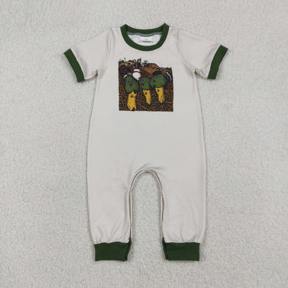 Sibling Baby Boys Short Sleeve Duck Dogs Hunting Pants Rompers