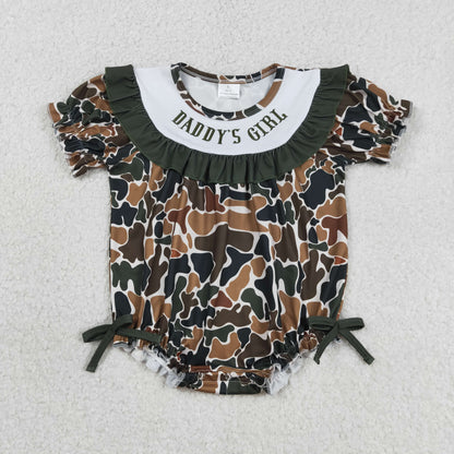 Sibling Embroidery Mama's & Daddy's Boys & Girls Southern Camo Rompers