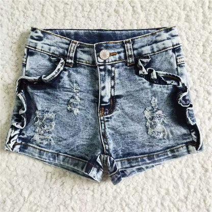 Sibling Baby Girls Denim Shorts Bottom