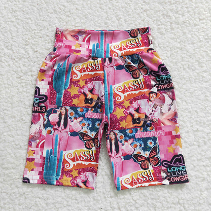 Sibling Baby Kids Girls Biking Butterfly Leopard Summer Shorts