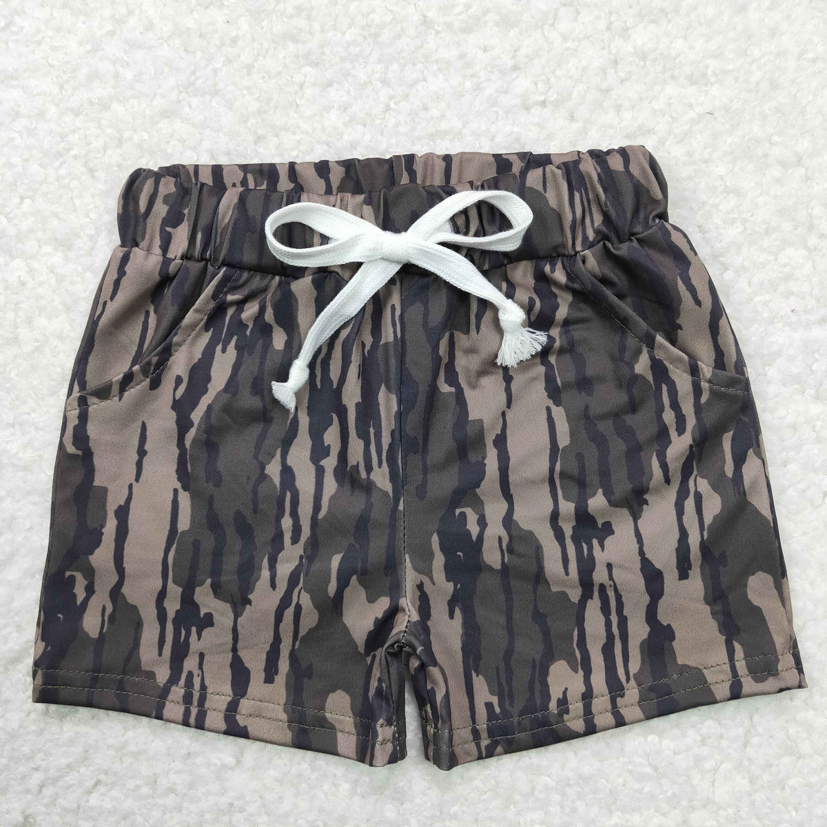 Sibling Baby Boys Girls Southern Camo Button Shorts Clothes Set Pullovers Pants Shorts