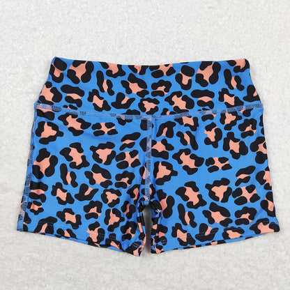 Sibling Baby Girls Leopard Cactus Biking Summer Shorts Bottoms