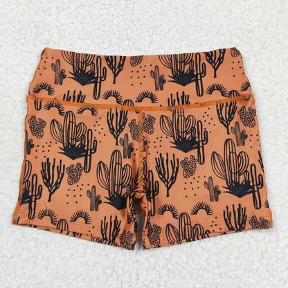 Sibling Baby Girls Leopard Cactus Biking Summer Shorts Bottoms