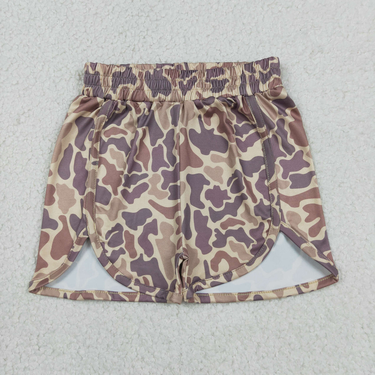 Mama and Me Girls Boys Southern Khaki Brown Camo Shorts Bottoms