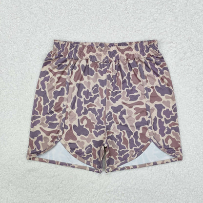 Mama and Me Girls Boys Southern Khaki Brown Camo Shorts Bottoms
