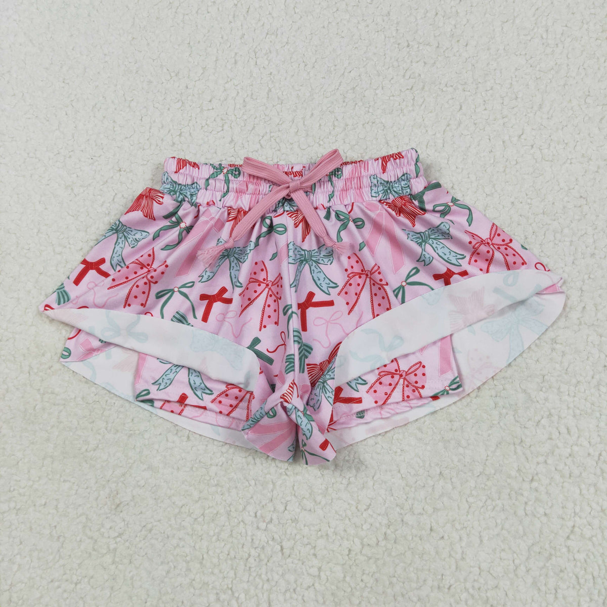 Sibling Baby Girls Colorful Bows Leopard Skorts Ruffle Summer Shorts Bottoms