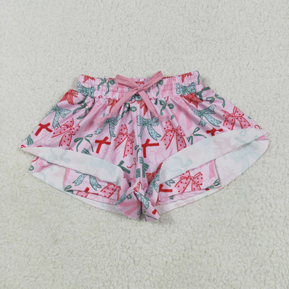 Sibling Baby Girls Colorful Bows Leopard Skorts Ruffle Summer Shorts Bottoms