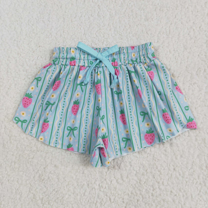 Sibling Baby Girls Colorful Bows Leopard Skorts Ruffle Summer Shorts Bottoms