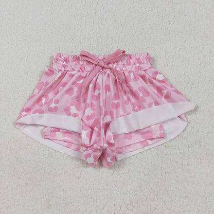 Sibling Baby Girls Colorful Bows Leopard Skorts Ruffle Summer Shorts Bottoms