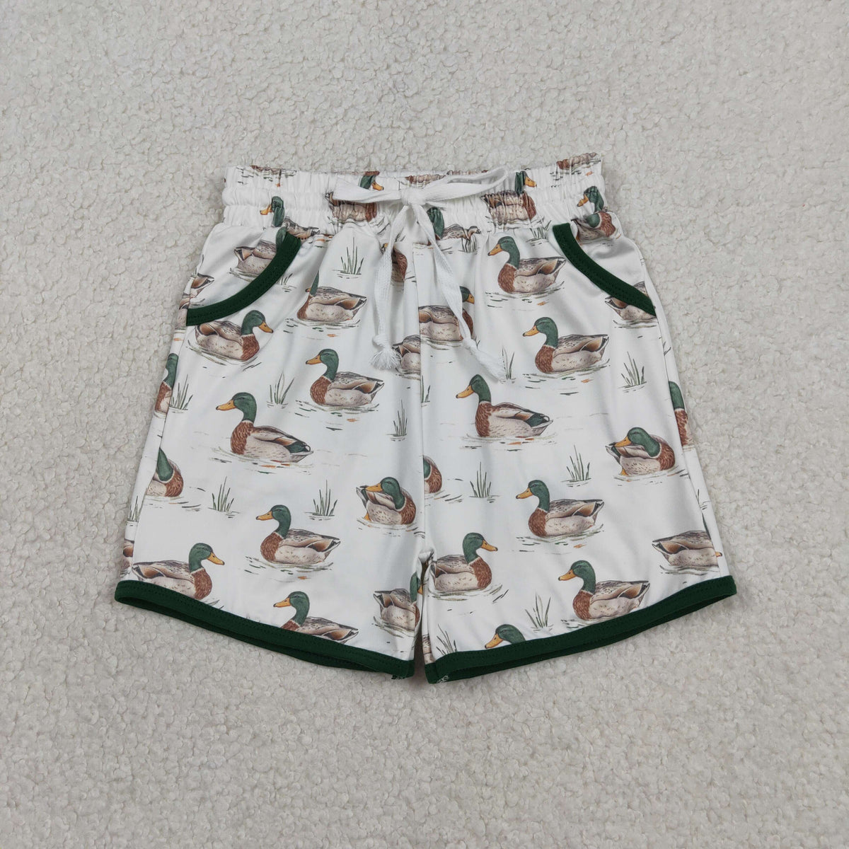 Sibling Baby Boys Southern Camo Ducks Hunting Pockets Shorts Bottom