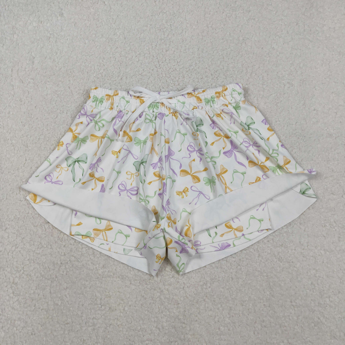 Mama and Me Mardigras Donuts Stripe Yoga Active Shorts Bottoms