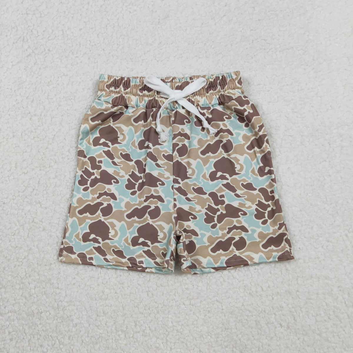 Sibling Baby Boys Southern Khaki Camo Polo Hoodie Tops Pockets Shorts Set Shorts Rompers