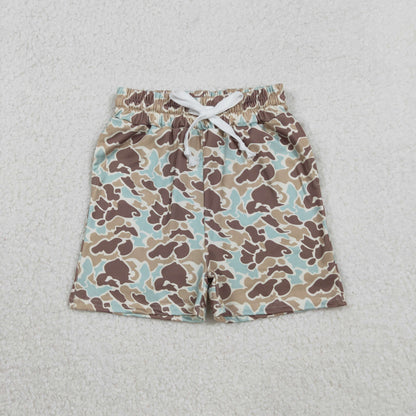 Sibling Baby Boys Southern Khaki Camo Polo Hoodie Tops Pockets Shorts Set Shorts Rompers