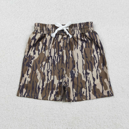 Sibling Baby Boys Girls Southern Camo Button Shorts Clothes Set Pullovers Pants Shorts