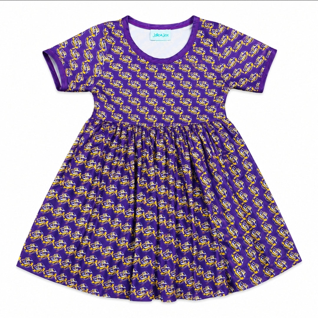 LSU Tiger Eye Dress with Pockets