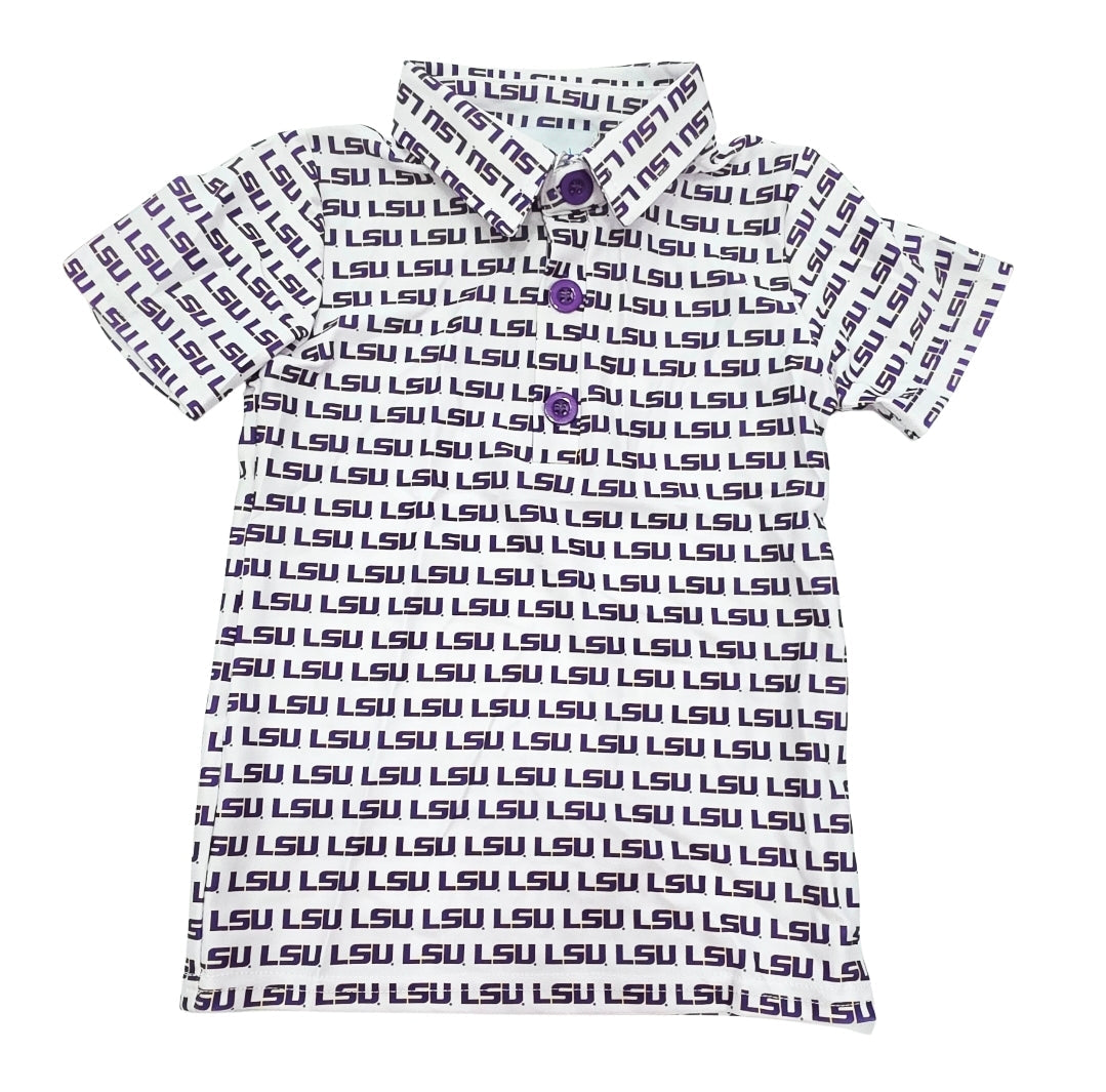 LSU Logo kids polo (Offically Licensed)