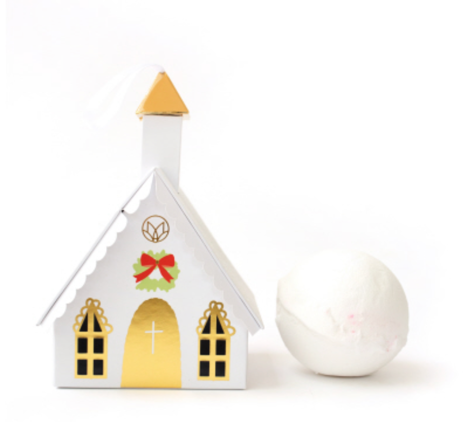 Church Village Bath Bomb Ornament - Cajun Cuties & Co