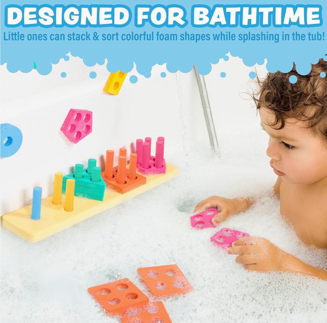 Tub Works® SPLASH, STACK & SORT Bath Toy